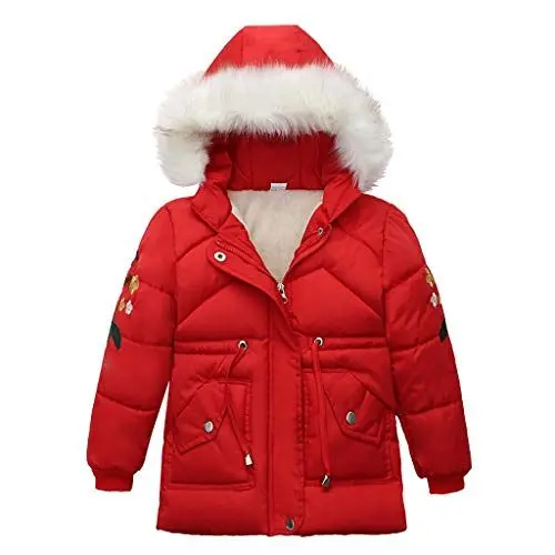 Produktbild: Generisch Babyjacke 56 Dicke Kinderjacke Schnee Wintermäntel Reißverschluss Outwear Hoodie Mantel und Jacke Schneeoverall 152 (Red, 2-3 Years)