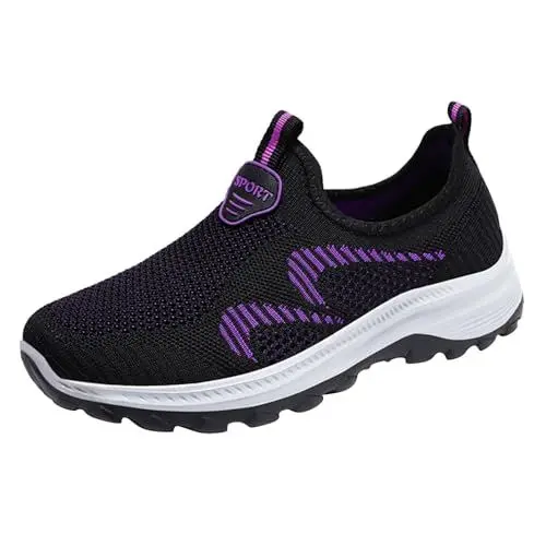 Produktbild: Generisch Damen Laufschuhe Turnschuhe Sportschuhe Sneaker Leichtgewichts Atmungsaktiv Gummisohlen für Walking Outdoor Fitness Jogging Rote Sneaker Turnschuhe Mit WeißEr Sohle 39