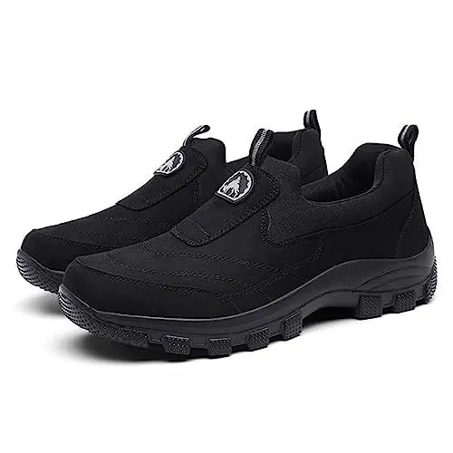 Produktbild: Generisch Basketball Herren Schuhe lässig, breite Breite, Arbeitsschuh, Walking, Fahren, Turnschuhe, bequem Equipment Herren Schuhe (Black, 46)