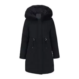 Produktbild: Generisch Black Friday Sale Winterjacke Damen Warm Lang Steppmantel Winter Mantel Steppjacke Parka Mit Kapuze Outdoorjacke Wintermantel Übergangsjacke Elegante Artikel Unter 1 Euro