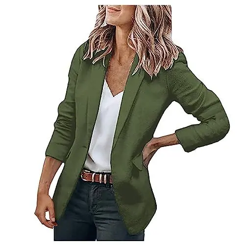 Produktbild: Generisch Damen Blazer Sportlich Elegant Schwarz Hellblau Trauerkleidung Multi XL