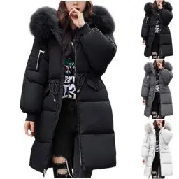 Produktbild: Generisch Mitgliedertag Daunenjacke Für Damen Puffer Winterjacke Weiche Outdoor Puffer Jacket Oberbekleidung Sweatjacken Winter Langarm Parka Jacke Winterausflug Winterjacke Damen