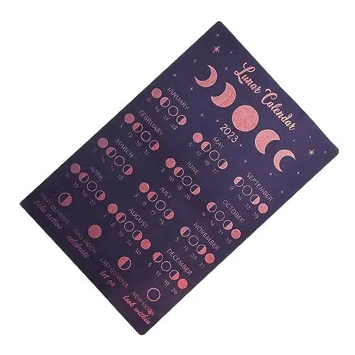 Produktbild: Generisch Büro-mondphasenkalender 2024 Mondphasenringe Mondwand Mondplakat Mondlampe Mondphasen Wanddekoration Mondspiegel Wandkalender Mondphasenuhr Sonne Mond Mond- Mondkugel Hintergrund