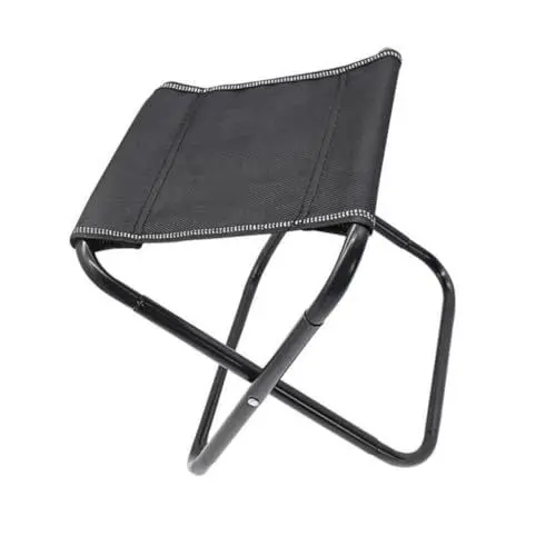 Produktbild: Generisch Campinghocker bequemer campingstuhl Camping Sitz faltstuhl Klappbarer Sitzhocker Faltbarer hocker Klapphocker für Erwachsene tragbar zusammenklappbarer Hocker Segeltuch Black