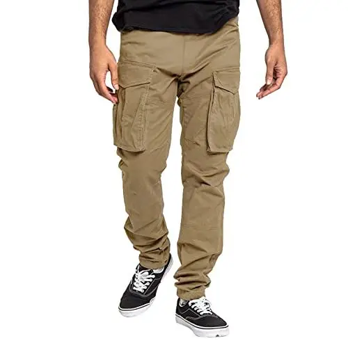 Produktbild: Generisch Cargo Hose Herren Lang Cargo Hosen Männer Lang Herren Cargohose aus Baumwolle Cargo Hose Herren Lang Warm Zip Up Hose Herren Jeans Herren Regular fit Stretch Sommer Stretch