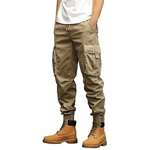 Produktbild: Generisch Cargohose Herren Arbeitshosen Männer Herren Baggy Hosen Herren Locker Wander Herren Hose Lang Cargohose Jeans Herren Hosen Herren Cargohosen weiß dunkelblaue Stoffhose Herren