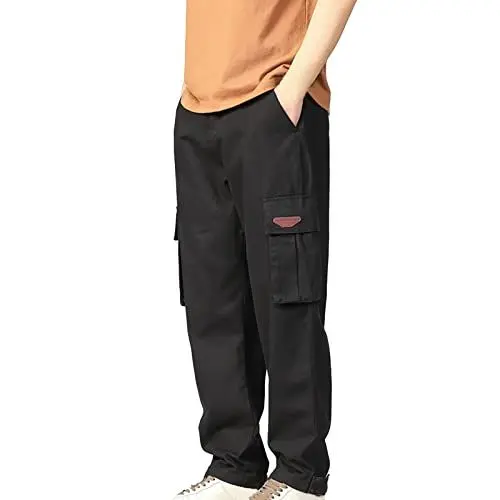 Produktbild: Generisch Cargohose Herren Chino Hose Cargo Hose Stretch Jogginghose für Männer mit Bundgummi Elastische Hosen Wanderhose Herren Winter Tuchhose Herren Cargo Hosen Herren Khaki