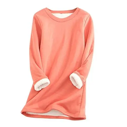 Produktbild: Generisch Casual Outfit Damen Pullover Damen Damen Pullover Winter Pullover Damen Winter Winter Pullover für Damen Warm Pulli Damen Kurzpullover Damen Pullover Damen Elegant Fleece Pink XL