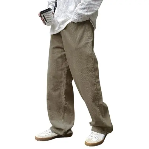 Produktbild: Generisch Cordhose Herren leicht Herren Baggy Sweatpants Beige S