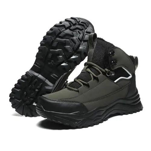 Produktbild: Generisch Damen Boots Schwarz Boots Biker Stiefel Damen (Tiangong ) Herren Hochleistungs-warme Schneestiefel Allwetter Bequem und Schuhe Gummistiefel Damen Schuhe Boots Mode (AG, 48)