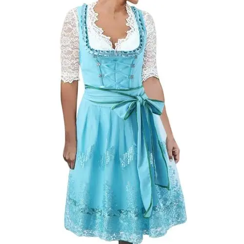 Produktbild: Generisch Dirndl Damen rot schwarz sexy Dirndl Body Damen weiß Spitze Dirndl Damen grau lang Oktoberfest Damen Hosen Dirndl Tasche Damen schwarz Dirndl Tasche Damen grün Dirndl pink grün
