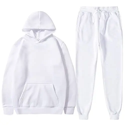 Produktbild: Generisch Damen Hausanzug Elegant Outdoor 2-Teilige Set Schöner Warm Outfit Atmungsaktiv Weiche Freizeitanzug Fitness Fleece Workout Set Training Lässig Jogginganzug Locker Sweatshirt
