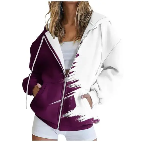 Produktbild: Generisch Damen Kapuzenpullover Hoodie Sweatshirt mit Kapuze Pullover Pulli Langarmshirt Freizeit Sport Fitness Outdoor Schwarzer Hoodie Revolution Race Damen Jacke Fleece Damen Kapuzenjacke Hoodie