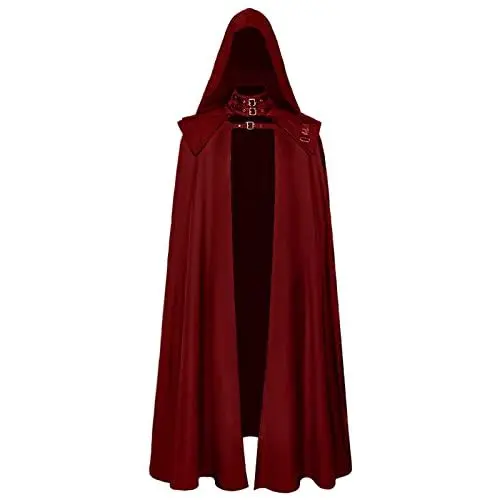 Produktbild: Generisch Damen Kostüm Kleid Halloween Cosplay Kleidung Karneval Kostüme Erwachsene Vampir Lange Kleid Hexenkleid Cosplay Club Party Kostüme Viktorianischen Kleider Maxikleid (Red, L)