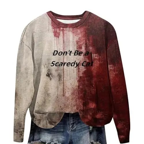 Produktbild: Generisch Damen Oberteile Herbst Sweatshirt Halloween Kostüm Kostüme Shirt Kapuzenpullover Hoodie Halloween-Kostüm Gruselig Kuscheljacke Erwachsene Pullover Kürbis Sweatjacke Mit Kapuze Oversize,S