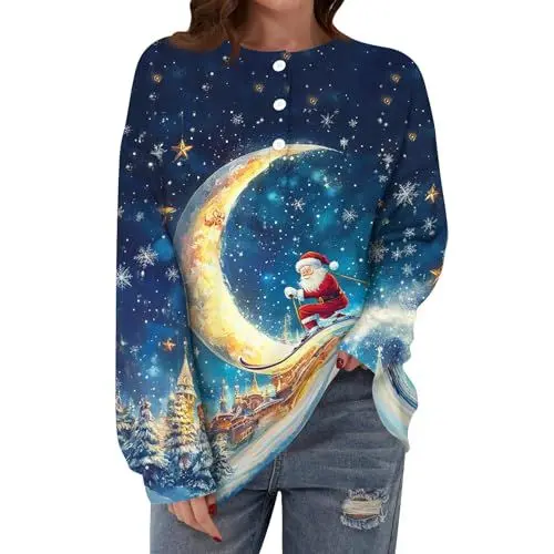 Produktbild: Generisch Damen Pullover Grobstrickpullover Damen Pullover Damen Herbst Herbst Kleidung Damen Pulli Damen Pulli Winter Damen Langarmshirt Damen Elegant Damen Pullover Herbst Damen Blau S