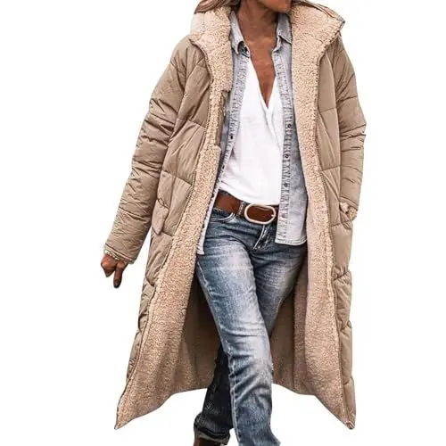Produktbild: Generisch Day 2024 Angebote Outlet Angebote Winterjacke Damen Blazer Kariert Damen Damen Steppweste Winterjacken Damen Reduziert Winterjacken Damen Tweed Blazer Damen Lange Jacke Damen Winter