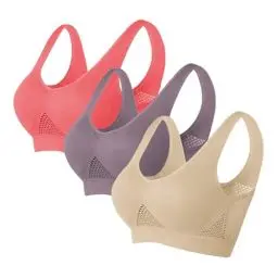 Produktbild: Generisch Deals of The Day, Damen-BHS, 3er Pack BH Damen ohne Bügel Push Up Sport BH Set Weich Atmungsaktiver Bequem BHS Set Yoga Gym Outdoor Fitness, Orders in My Account