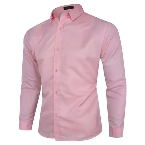 Produktbild: Generisch Warehouse Deal retourenware, Hemd Herren Businesshemden Stretch Freizeithemden Langarm Anzug Hemd Bügelfrei Regular Fit Hochzeit Hemd mit Tasche, Warehouse Deals Angebote