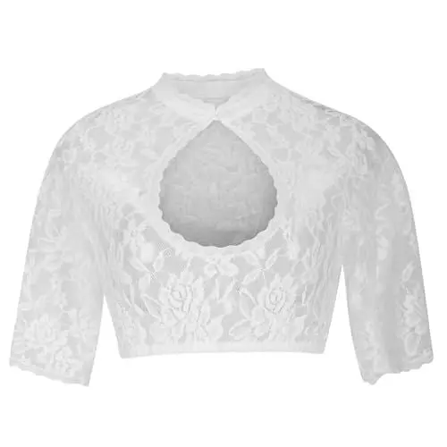 Produktbild: Generisch Dirndl Bluse hochgeschlossen -