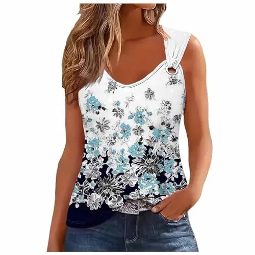Produktbild: Generisch Dirndlbluse hochgeschlossen Damen Hemd Damen damenblusen longarm elegant bunt Tank top Damen Set Crop Bluse Damen elegant 3/4 arm Longbluse Damen lässig für Leggings große größen