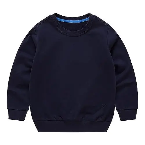 Produktbild: Generisch Einfarbiges Langarm-Pullover mit Rundhalsausschnitt für Neugeborene, und Mädchen Kinderbekleidung Mädchen 86 92 (Navy, 18-24 Months)