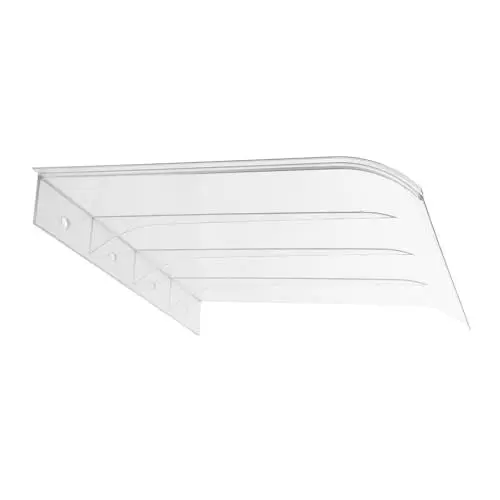Produktbild: Generisch Fenstermarkise, Türvordach, Markise, Kunststoff, Transparent, Terrassen-regenüberdachung Für Haustür, Außenbereich, Veranda, Terrassendach, 40 cm