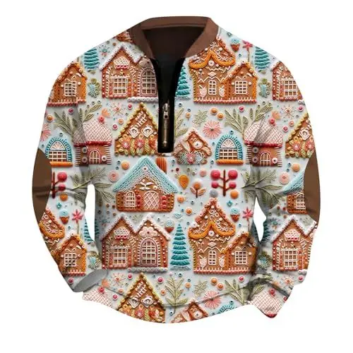 Produktbild: Generisch Fleecejacke Zetieny Wollpullover Herren Strickjacke Pullover Sweatshirt Ohne Kapuze Mens mit Reissverschluss Kapuzenpullover für Beige XL