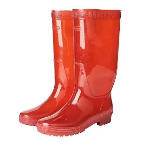 Produktbild: Snowboard Schuhe Herren 42 Lange Wasserschuhe, schnelltrocknende Regenstiefel ohne Netz, Farbe Rot/Tee Orthopädische Schuhe Herren Weit (Red, 41)