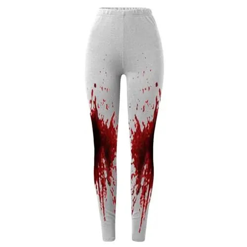 Produktbild: Generisch Halloween Damen Jogginghose Mit Print Frauen Sporthose Kostüm Frauen Skelett Hände Beine Gedruckt Dehnbar Hose Yoga Strumpfhose Sweatpants Trainninghose