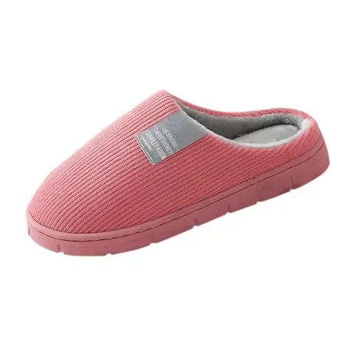 Produktbild: Generisch Hausschuhe Damen Winter Plüsch Pantoffeln Herren Warm Filzpantoffeln Frauen Bequeme Slippers Unisex Hausschuhe Damen Feste Sohle Hausschuhe 40 Hausschuhe Lammfell