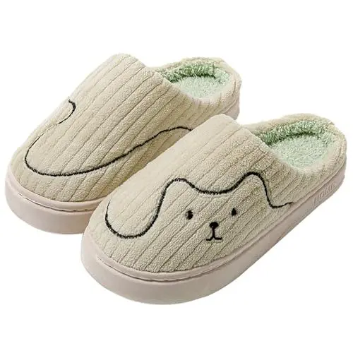 Produktbild: Generisch Hausschuhe Damen Winter Warme Plüsch Pantoffeln Bequem Memory Foam Slippers Unisex Indoor Outdoor rutschfeste Slippers GefüTterte Hausschuhe Damen Damen Lammfell-Hausschuhe PlüSchhausschuhe