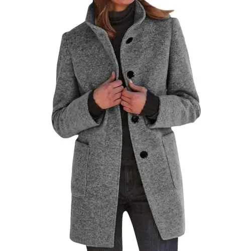 Produktbild: Wildlederjacke Damen Trachtenblazer Damen Damen Blazer Elegant Modern Weißer Blazer Damen Damen Blazer Schwarz Trachtenmode Damen Große Größen Damen Sakko Blazer Kariert Elfenbein 4Xl