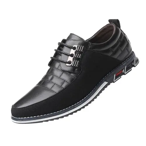 Produktbild: Generisch Herren Anzugschuhe Modische Schuhe Aus Leder Mit Bequemen Und Atmungsaktiven Schnürsenkeln Für Freizeit Und Business Schuhe Kinder Businessschuhe