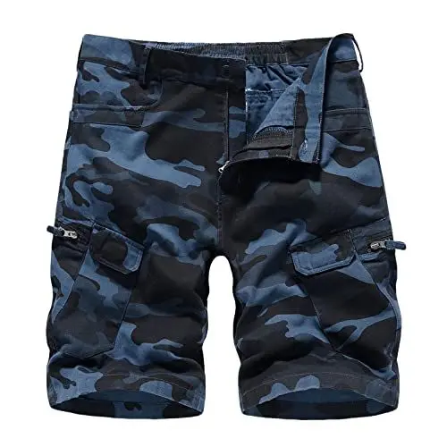 Produktbild: Generisch Herren Cargo Shorts Camouflage Kampf Halbhose Sommer Militär Arbeit Baumwolle Chino Outdoor aktive Kurze Hose mit Mehreren Taschen Größe M 5XL