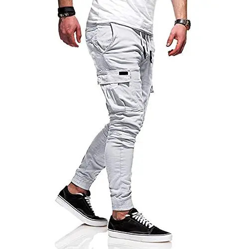 Produktbild: Generisch Herren Cargohose Baumwolle Baggy Chino Hosen Freizeit Outdoorhose Arbeitshose Trouser Pants Winter Wanderhose Herren Cargohose männer Jeans Hose Fuer Hochzeit Herren