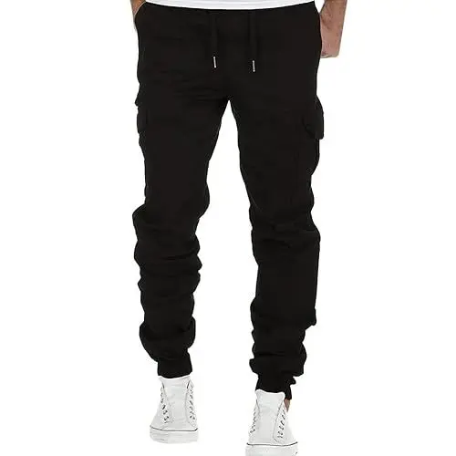 Produktbild: Generisch Herren Hose Cargo Jogging Pants, lässige Cargo-Hose für Männer erhältlich in vielen Farbvarianten Herren Cargohose Lang 38/32 Herren Hose Business Kurze Hose Arbeitshose Herren Jeans
