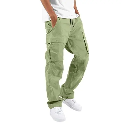 Produktbild: Generisch Cargohose Jogginghose Herren Sporthose Casual Freizeithose Sweatpants mit Taschen Arbeitshose Herren Schwarze Cargohose Herren Baggy Stylische Hosen Herren