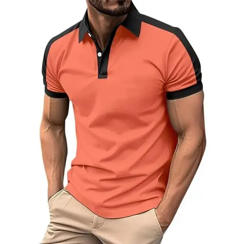 Produktbild: Generisch Herren Poloshirt Kurzarm Rot S