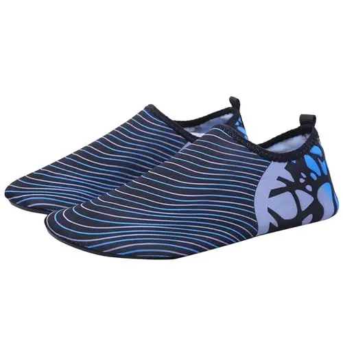 Produktbild: Generisch Herren Sommerschuhe Leichte Sommerschuhe Herren Paare Strand Schuhe Wasser Outdoor Yoga Übung Schwimmen frauen Schlupfschuhe Für Herren Breite Füße Schuhe (Blue, 37)