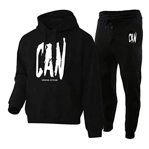 Produktbild: Generisch Herren Trainingsanzug Jogginganzug Männer Kapuzenpullover und Jogginghose Sportanzug Pullover Herren Set Oktoberfest Herren Outfit Komplett Set Jogginghose Lang Dünne Baumwolle Herren