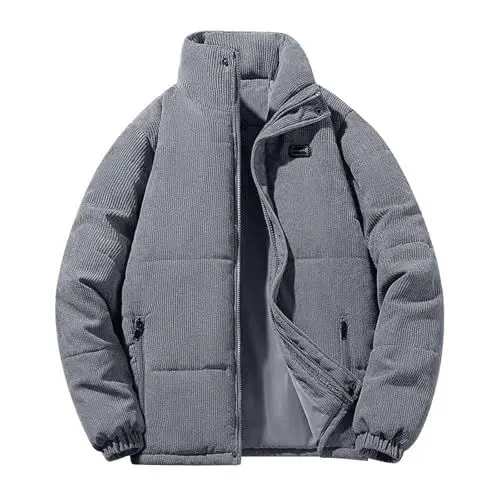 Produktbild: Generisch Herren Verstaubare, Leichte, Wasserabweisende Pufferjacke Herren Stepp-Jacke in Daunenoptik Outdoor Jacken Für Herren Winter Herren Funktionsjacke Atmungsaktiv Jacket Für Herren Blau