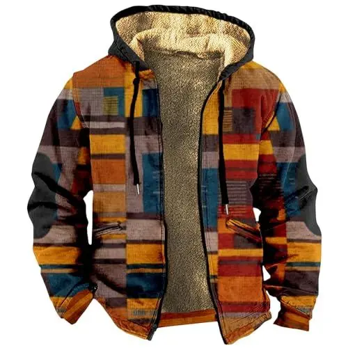 Produktbild: HSUAYEUD Herrenmantel Lang Windjacken Herren Leicht Herren Jacken Fleece Jacket Herren Jacke Herren Übergrößen Weste Herren Handwerk Strickjacke Fein Herren Herren Regenjacke Gefüttert Hardshells