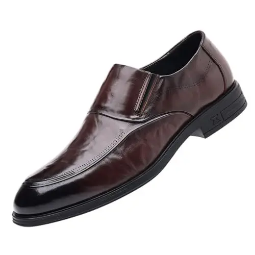 Produktbild: Generisch Herrenschuhe für Frühling, und, leger, geschäftlich, formelle Kleidung, weiche Sohle, Bequeme Schlupfschuhe, einfarbig, niedrige Arbeitsschuhe aus Herren Schuhe Japan (Brown, 38)