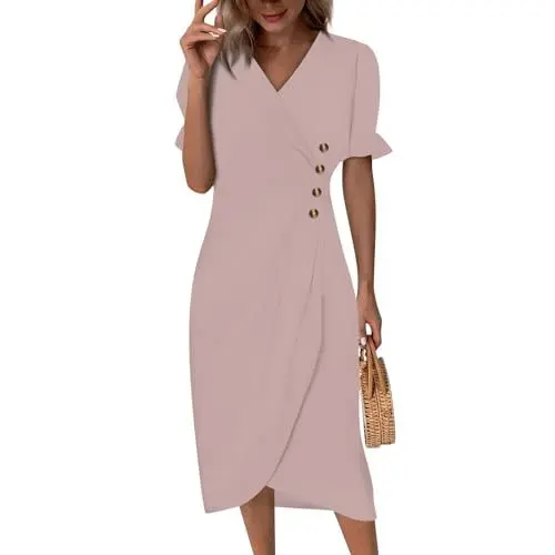 Produktbild: Generic Damen Kleider Elegant Freizeitkleid Damen Modest Dress Brautmode für Brautmutter Kleid Schwarz Damen Elegant Jeanskleid Damen Lang Abendkleid Damen Outfit Damen Elegant Minikleid