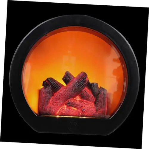 Produktbild: Generisch Holzkohle Kaminlichter Laternen Dekoration Schaufensterlampe Tischleuchte Brennholzlampe Tischdekoration Dekorative Kaminlampe Foto Requisite Festival Licht
