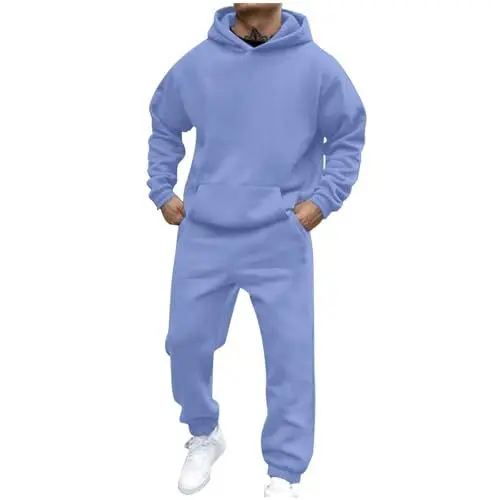 Produktbild: Generisch Hoodies Trainingsanzug Sweatsuits für Herren 2 Kapuzenpullover und Sweatpants Set Jogger Sweatsuits Herren Anzug Modern