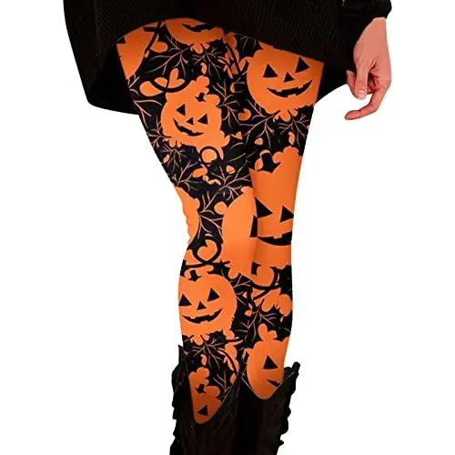 Produktbild: Generisch Hose Weiß Damen Medizin Weites Bein 7/8 Damen Hose Damen Casual Comfort Prints Leggings Yogahosen Lange Hosen Weite Sommerhose Damen Leicht Culotte Hose Hose (Orange, XL)