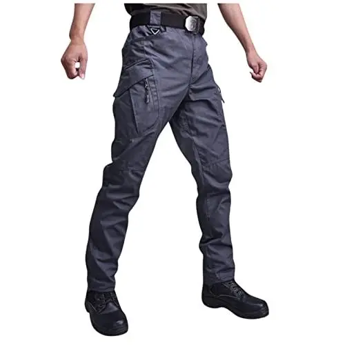 Produktbild: Generisch Hosen Herren Bundeswehr Hose Outdoor Hosen für Herren Outdoor Outdoorhose Herren Trekkinghose Arbeitshosen Arbeitshose Herren Trekkinghose Herren Jagdbekleidung Herren Cargohose Grau 2XL