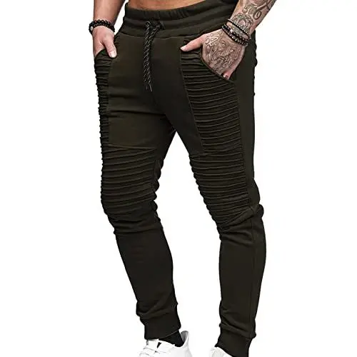 Produktbild: Generisch Hosen Hose Sporthose Trainingshose Cargo Pants Sweatpants Jogger Mode Freizeit Laufen Streifen Jogginghose Herren rot Jogginghose Baggy Herren s graue Jogginghose Herren breit